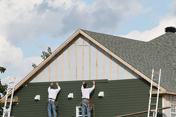 Professional Vinyl Siding technician working in North Granby, CT